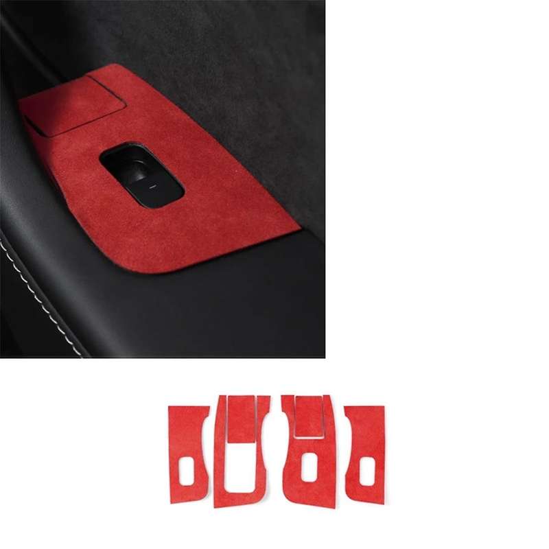 for Model 3 Model Y 2019-2023 Car Window Lifter Switch Control Panel Button Decor Sticker Interior L