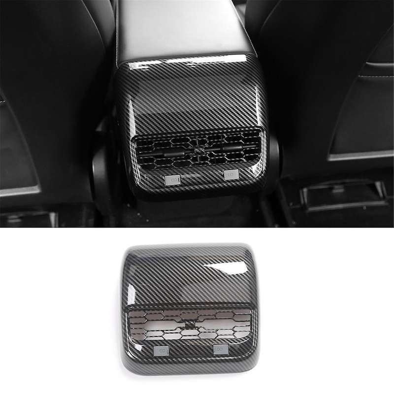 for Model 3 Model Y 2021-2023 Car Rear Air Condition Vent Outlet Cover Trim Interior Accessories ABS