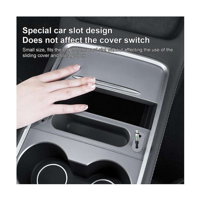 for Model 3 Model Y 2019-2023 Car Center Console Docking Station USB Hub Storage Box Organizer Acces