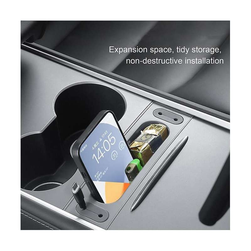 for Model 3 Model Y 2019-2023 Car Center Console Docking Station USB Hub Storage Box Organizer Acces