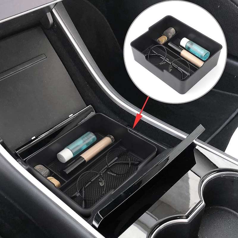 for Model 3 Model Y Center Console Organizer Tray Accessoies with Coin and Sunglass Holder