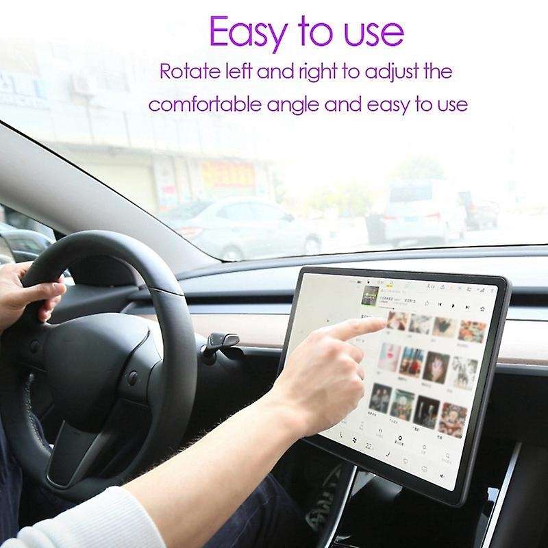 for Model 3 Y 2017-2020 Center Navigation Screen Rotation Mount Holder Turn Left and Right Car Modif