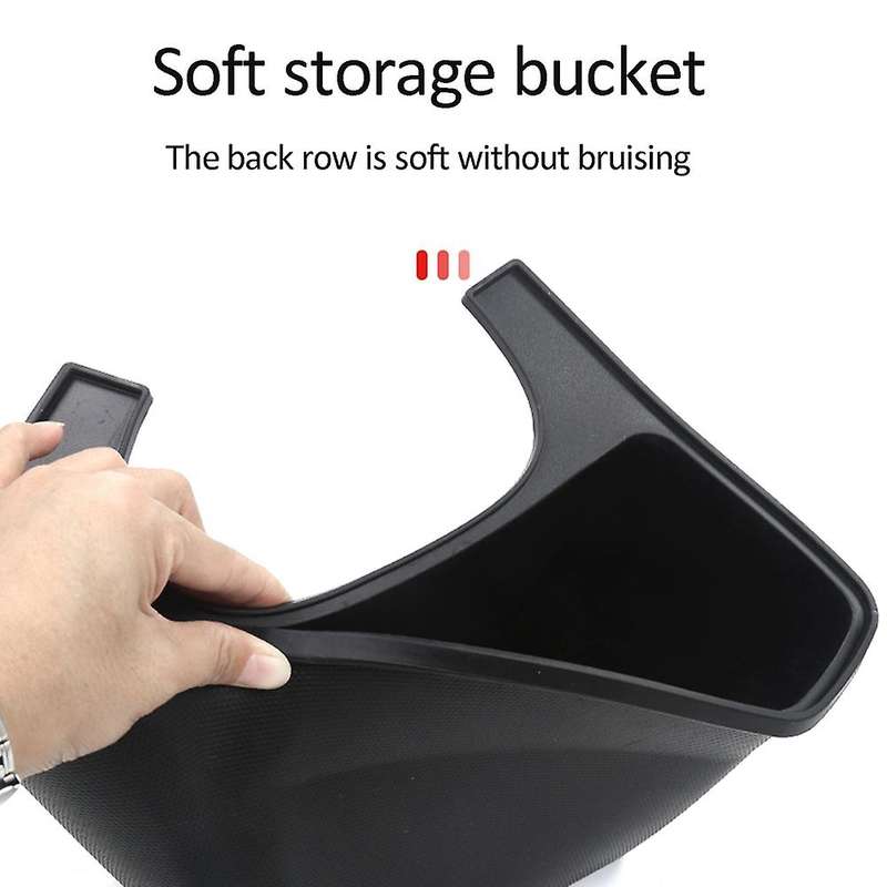 for Model 3 Model Y Rear Center Console Organizer Box Rear Middle Car Tray Back Center Storage Blac
