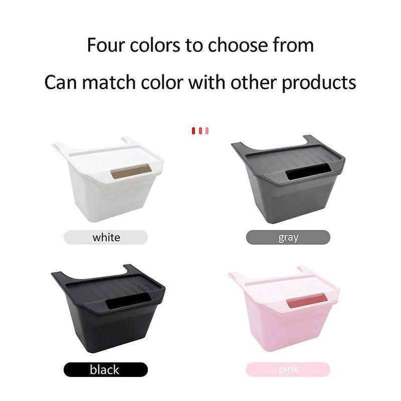 for Model 3 Model Y Rear Center Console Organizer Box Rear Middle Car Tray Back Center Storage Blac
