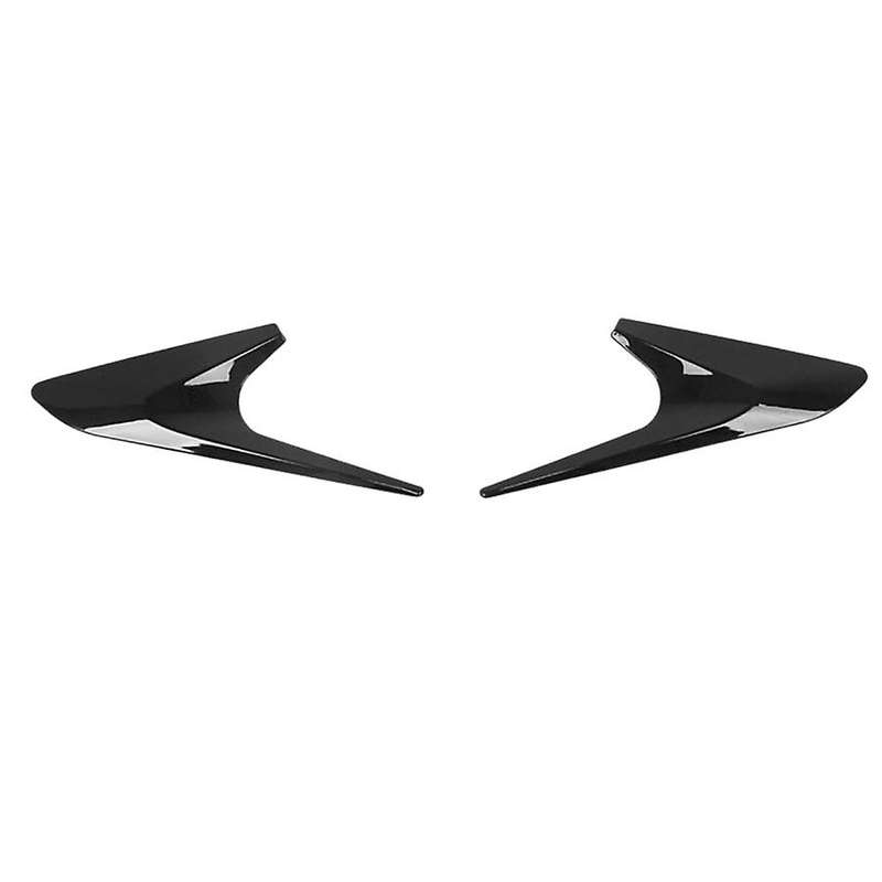 for Model 3 Rear Side Window Splitter Spoiler Side Cover Trim Stickers Glossy Black