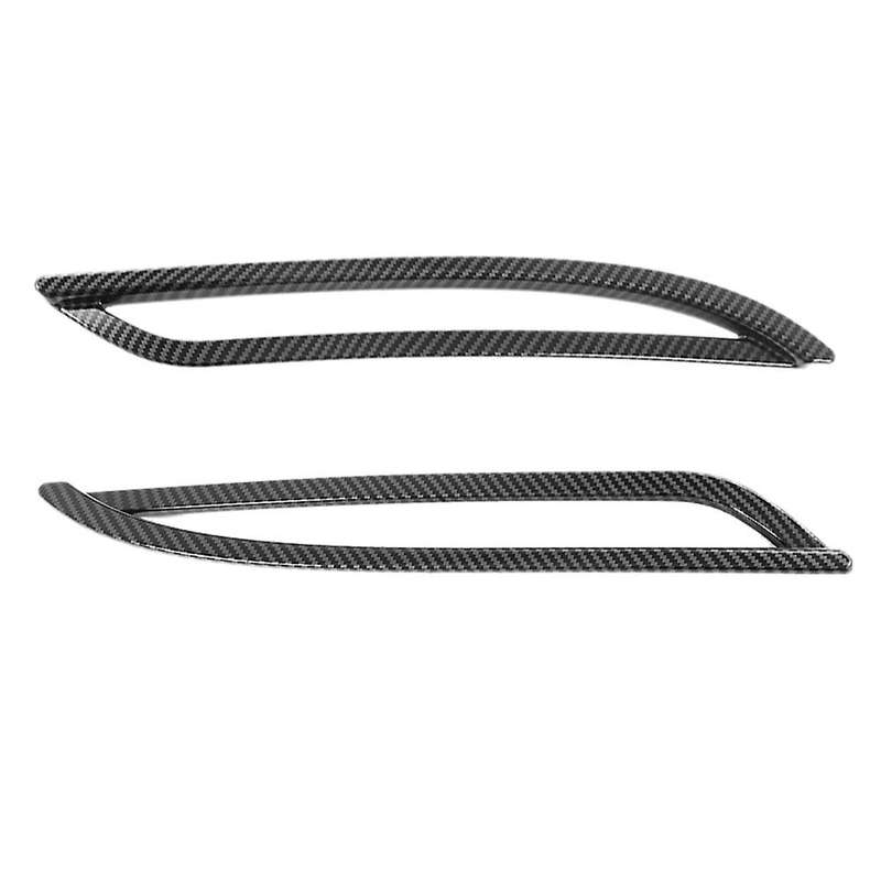 for Model 3 Y 2021 Carbon Fiber Rear Fog Light Lamp Fog Light Cover Trim Decoration Frame