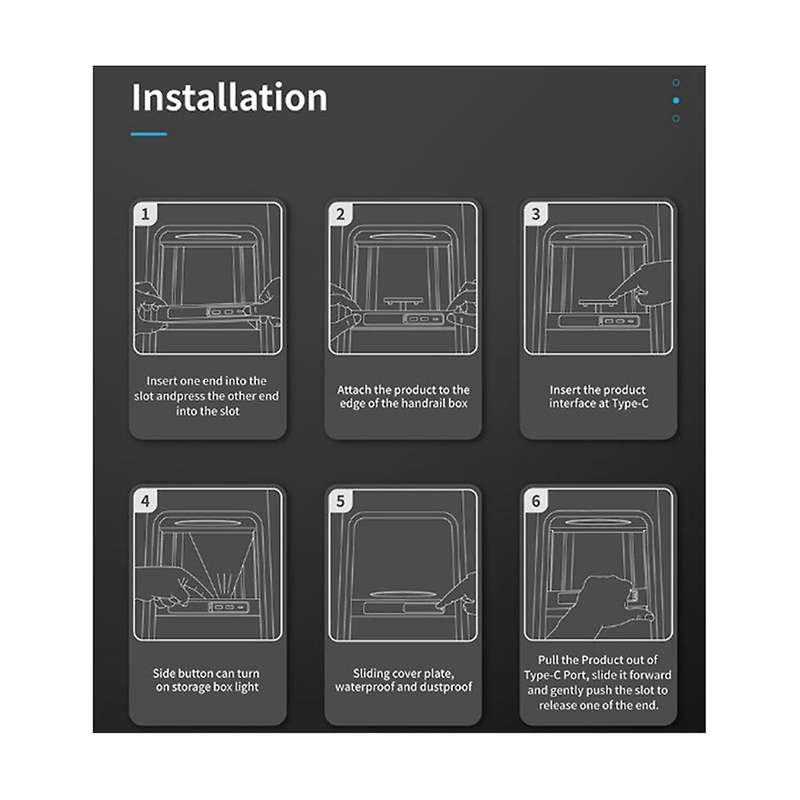 for Model 3/y 2021-2022 Quick Charger Intelligent Usb Docking Station Shunt Hub Car Interior Powere