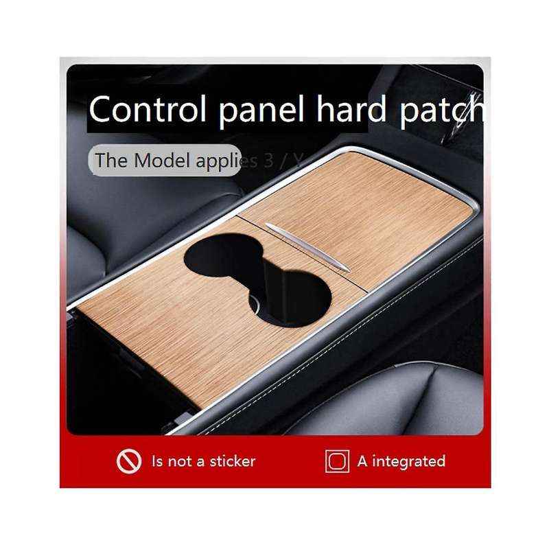 for Model 3 Y Centre Panel Decorative Stickers Interior Carbon Fiber Pattern