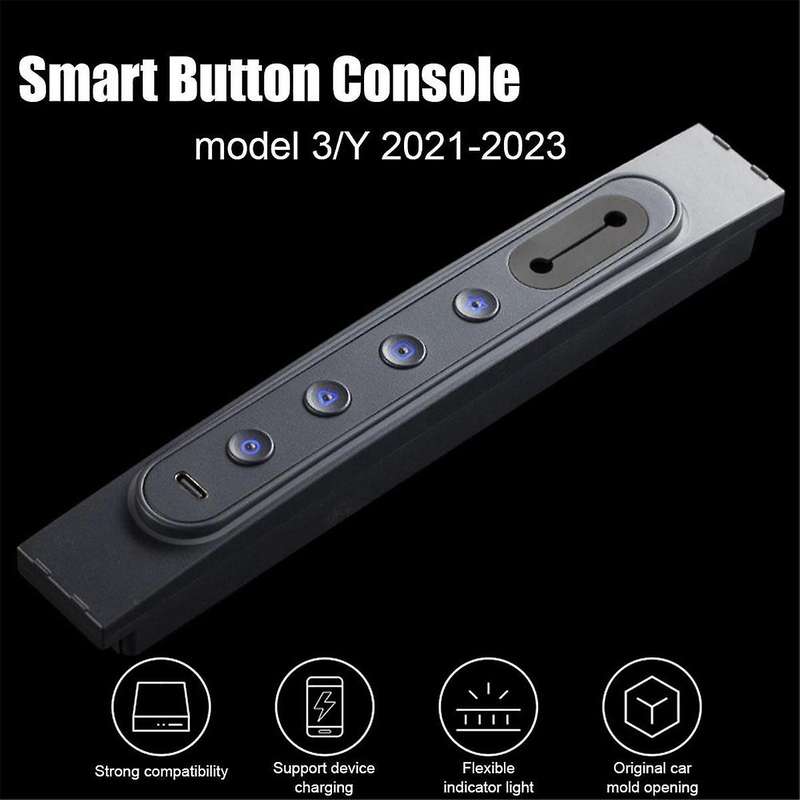 for Model 3/Y 2021-2023 Central Control Intelligent Button Console Docking Station Dual Usb Shunt H