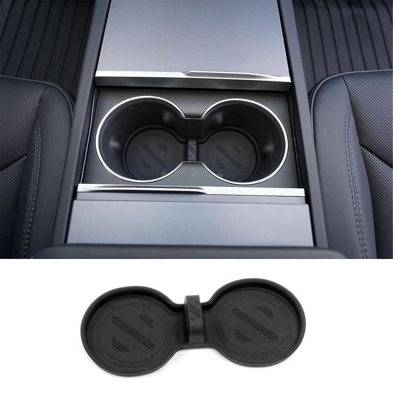 for Model S Model X 2022 2023 Model 3 2024 Center Console Cup Holder Insert Accessories - Black