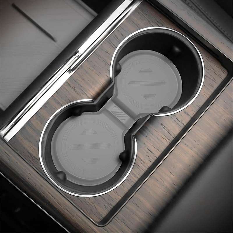 for Model S Model X 2022 2023 Model 3 2024 Center Console Cup Holder Insert Accessories - Gray