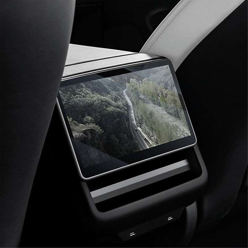 for Model X Model S 2022-2024 Navigation Tempered Film Air Conditioning Control Screen Film, 1pcs-b