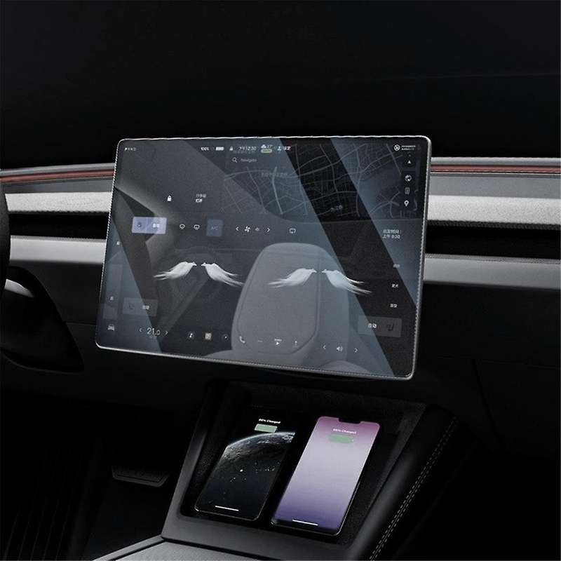 for Model X Model S 2022-2024 Navigation Tempered Film Air Conditioning Control Screen Film, 1pcs-a