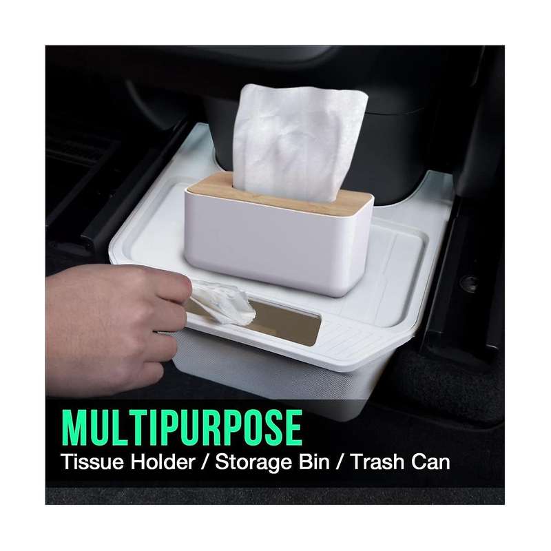 for Model Y 2020-2023 Rear Center Console Organizer Behind , Second Row Tissue Holder/storage Bin/t