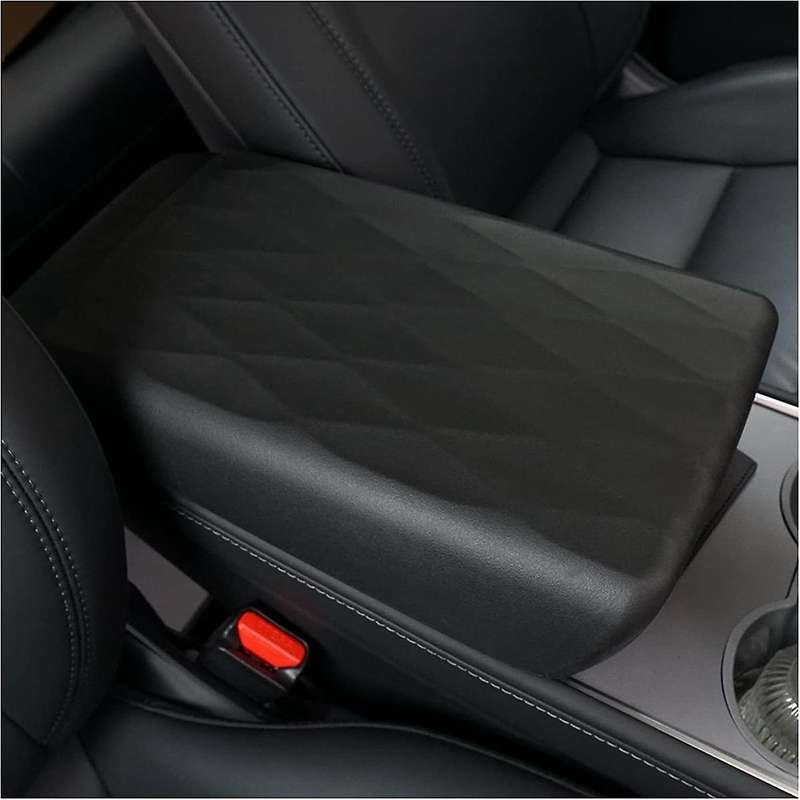 for Model Y 2017-2022 Center Console Cover - Armrest Box Cushion Protector Accessories