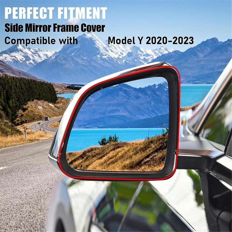 for Model Y 2019-2023 Side Mirror Cover Lower Bottom Bracket Frame 8202101 8202201(Left)