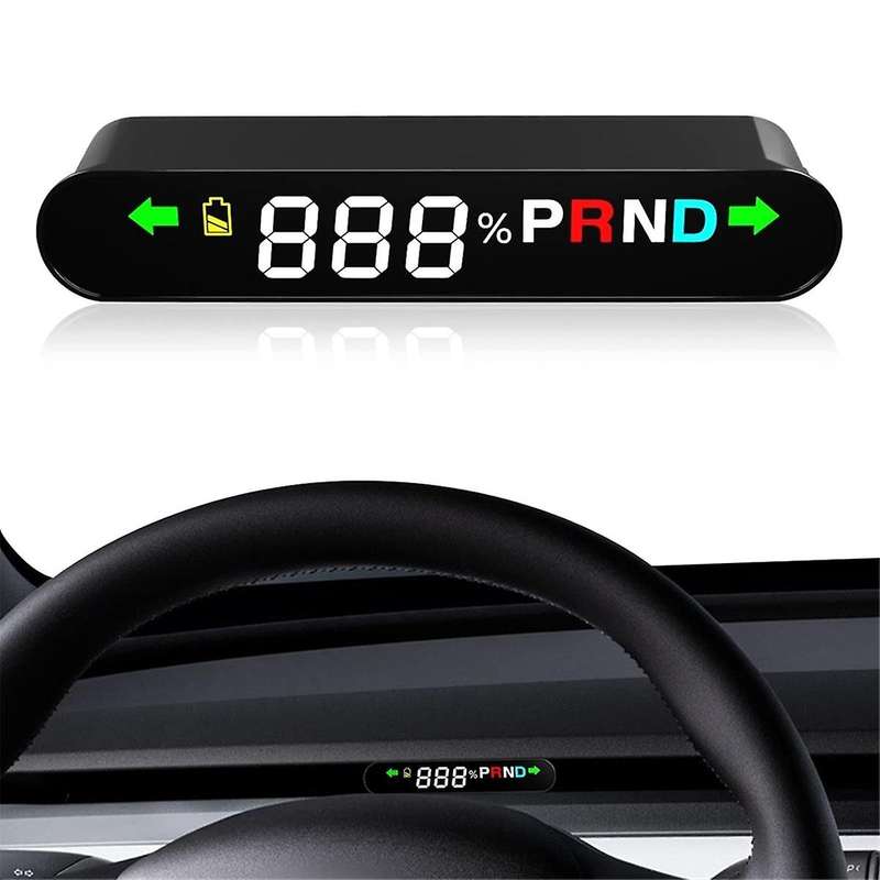 for Model Y 2019-2022 Rhd Hud , Dashboard Hidden Hud with Display Speed, Gear, Turn Signals