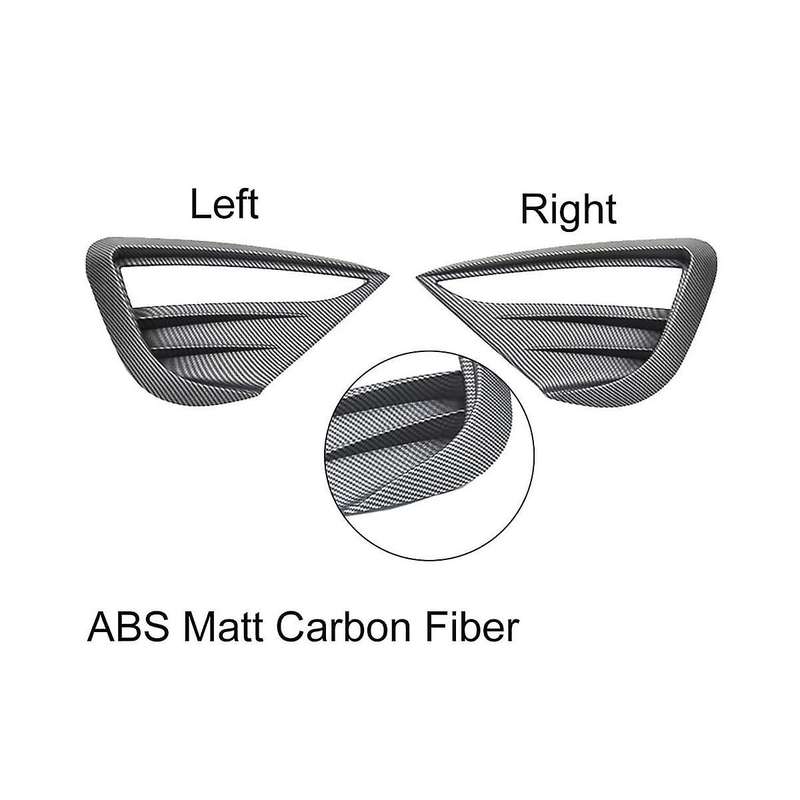 for Model Y 2021 2022 2023 Car Fog Lamp Spoiler Blade Trim Protective Cover Decoration Sticker Acces