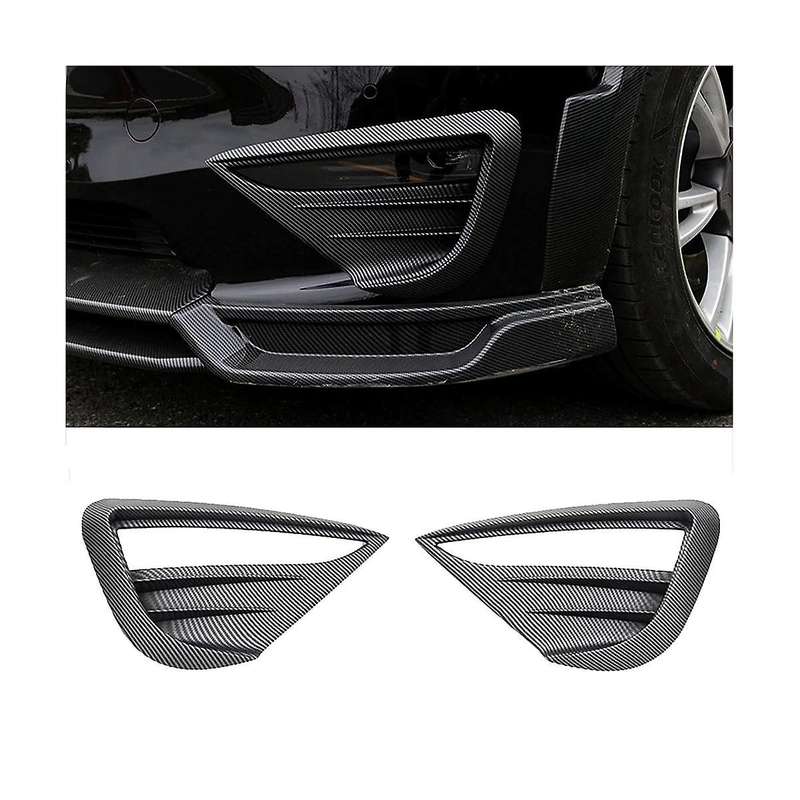 for Model Y 2021 2022 2023 Car Fog Lamp Spoiler Blade Trim Protective Cover Decoration Sticker Acces