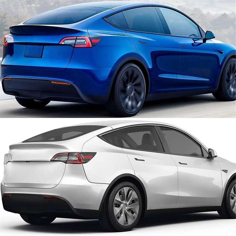 for Model Y 2021 2022 Rear Fog Lights Bumper Reflector Brake Tail Sequential Flash Singal Lights Lam