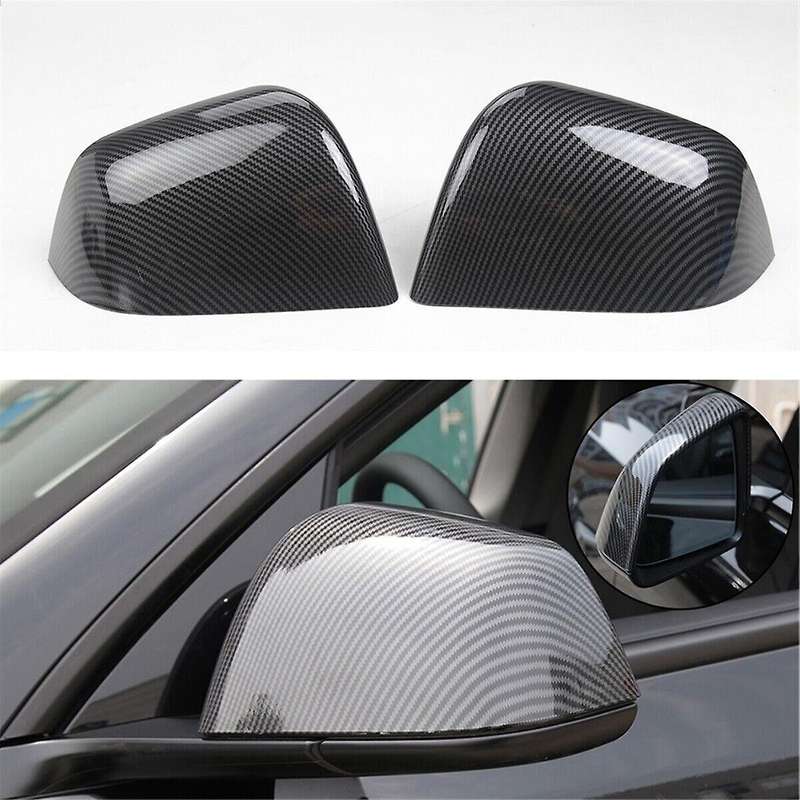 for Model Y 2020-2023 Rearview Mirror Cover Side Door Mirror Cover Cap Trim Car Accessories Bright C
