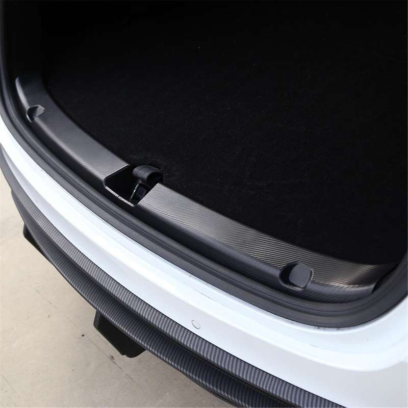 for Model Y 2021 2022 2023 Trunk Guard, Car Rear Bumper Guard, Rear Trunk Sill Guard Cover, Trunk Ed