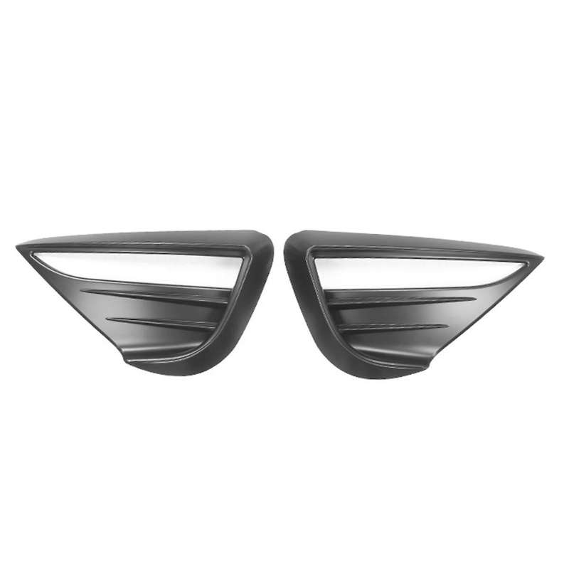 for Model Y 2021-2022 Car Fog Lamp Spoiler Blade Trim Protective Cover Woof Tooth Wind Knife Sticker