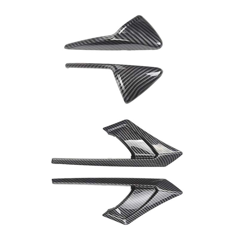 for Model Y 2021-2023 Side Camera Cover, Side Camera Indicator Protection Cover (abs Glossy Carbon