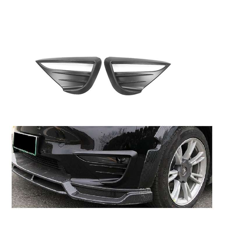 for Model Y 2021-2022 Car Fog Lamp Spoiler Blade Trim Protective Cover Woof Tooth Wind Knife Sticke
