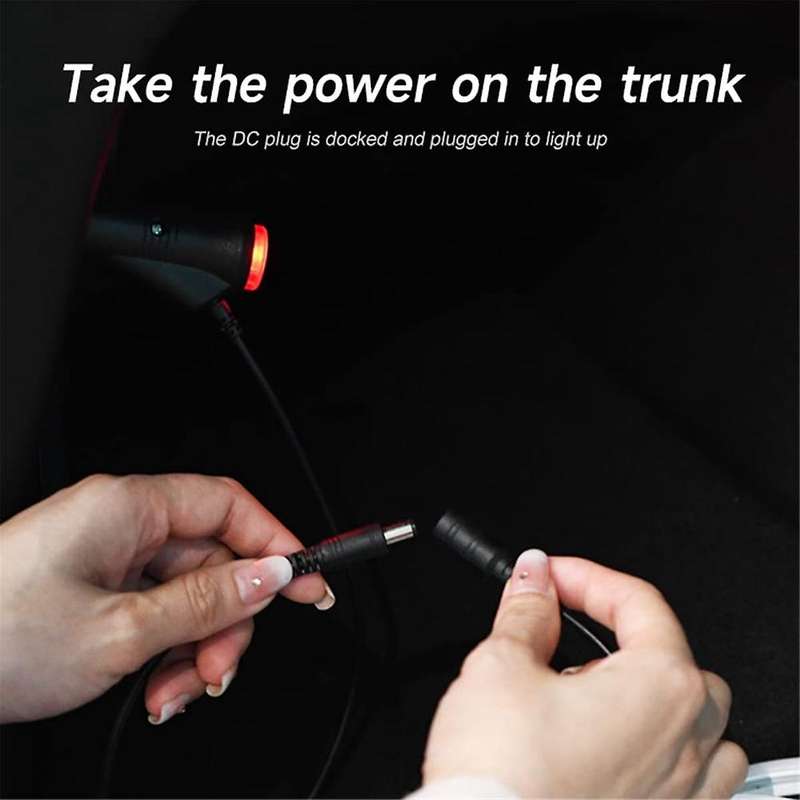 for Model Y 2021-2023 Car Led Light Strip Flexible Rear Trunk Waterproof Neon Lights Accessories (wh