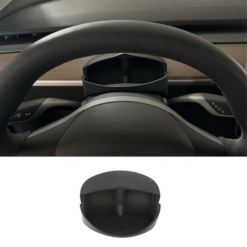 for Model Y Model 3 Car Steering Wheel Organizers Phone Holder Hud Display Mount Sunglasses Storage