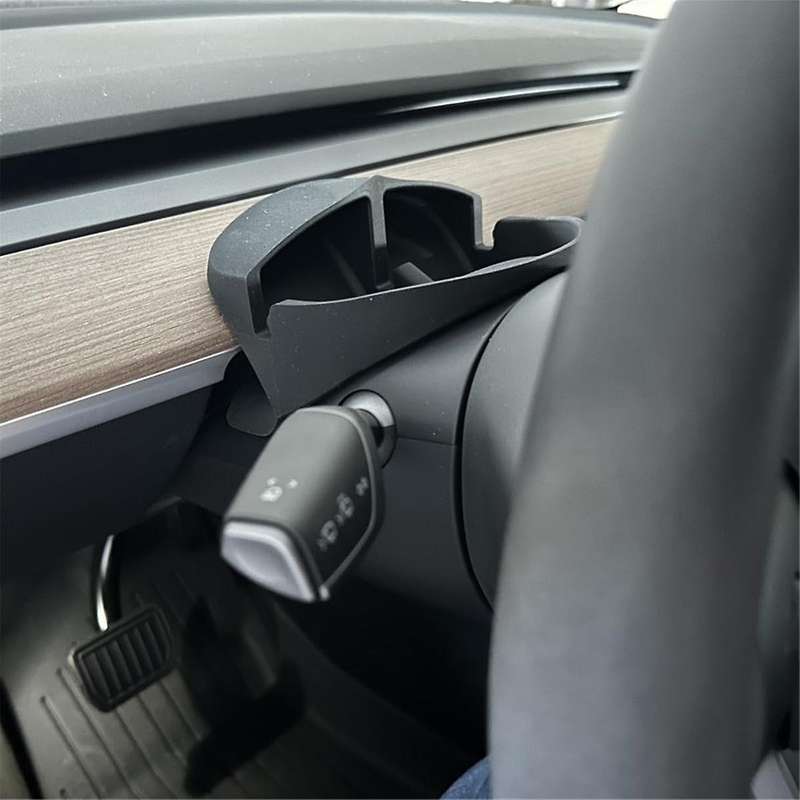 for Model Y Model 3 Car Steering Wheel Organizers Phone Holder Hud Display Mount Sunglasses Storage