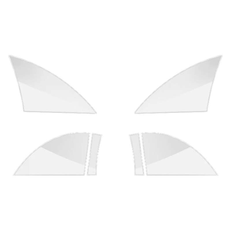 for Model Y Rear Door Triangle Protective Film Car Rear Door Corner Anti-scratch Decorative Sticker