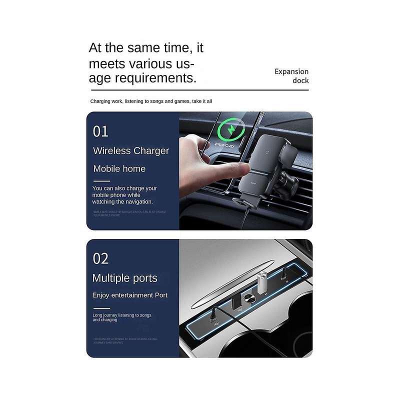 for Model3/y Motors Smart Fast Charging Data Interface Car Center 2 to 4 Charging Interface Docking