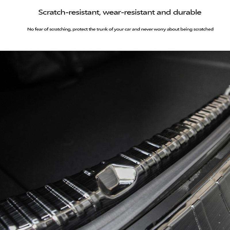 for Model Y Trunk Guard Prevent Plate Pedal Cover Trim Auto Anti-Scratch Protection Stainless Carbon
