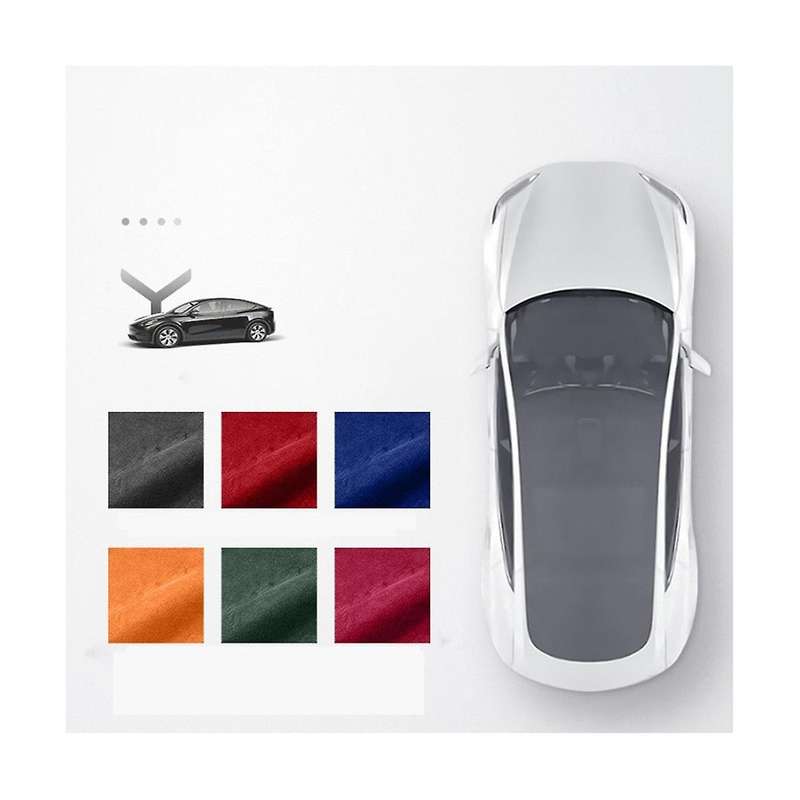 for Model-y Shift Paddle Protector Leather Fur Shifter Cover Shell Interior Modification Wine Red
