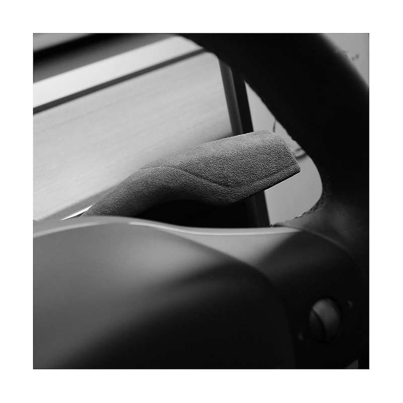 for Model-y Shift Paddle Protector Leather Fur Shifter Cover Shell Interior Modification Wine Red