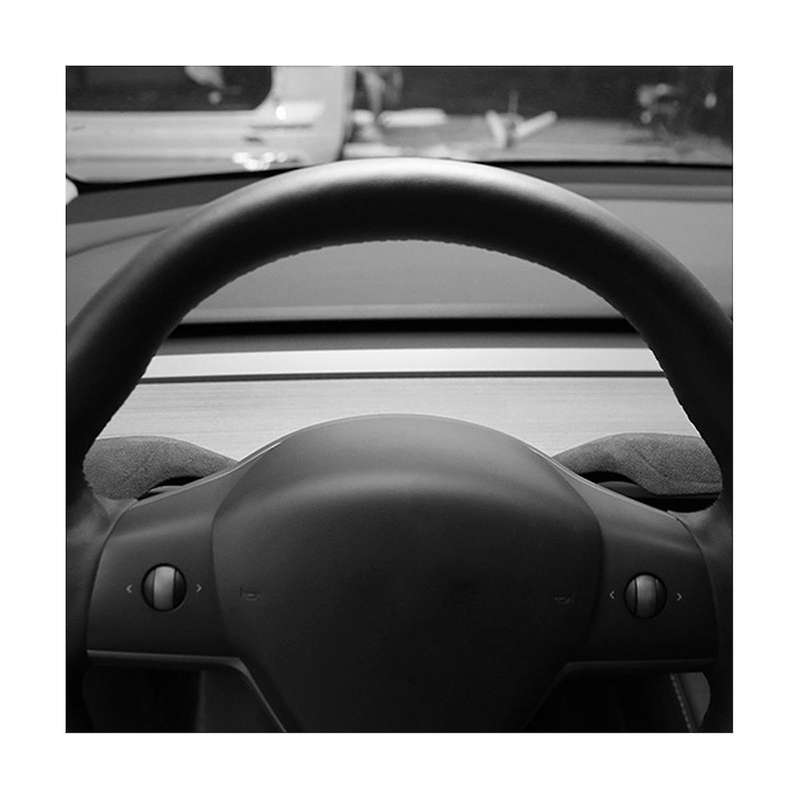 for Model-y Shift Paddle Protector Leather Fur Shifter Cover Shell Interior Modification Wine Red
