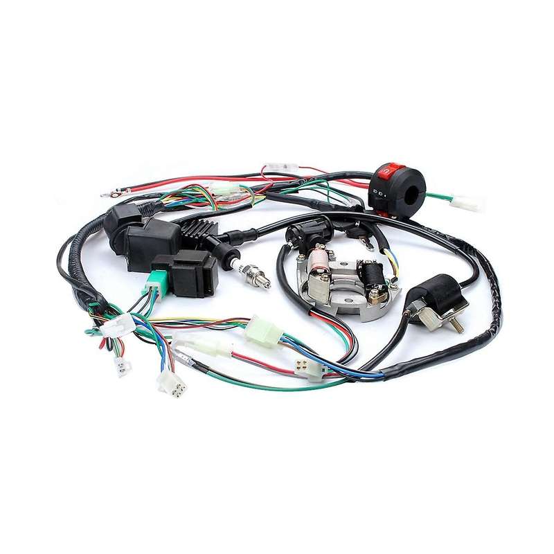 for Motorcycle Atv Pit Bike 50 70 90 110 125cc Wiring Harness Full Complete Electrics Wiring Harness