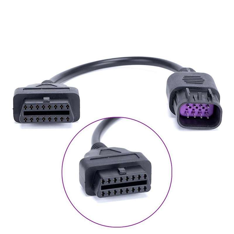 for MOTO UTV All-Terrain Vehicle 6pin Motorcycle Diagnostic Connector Cable Wire OBD2 Adapter