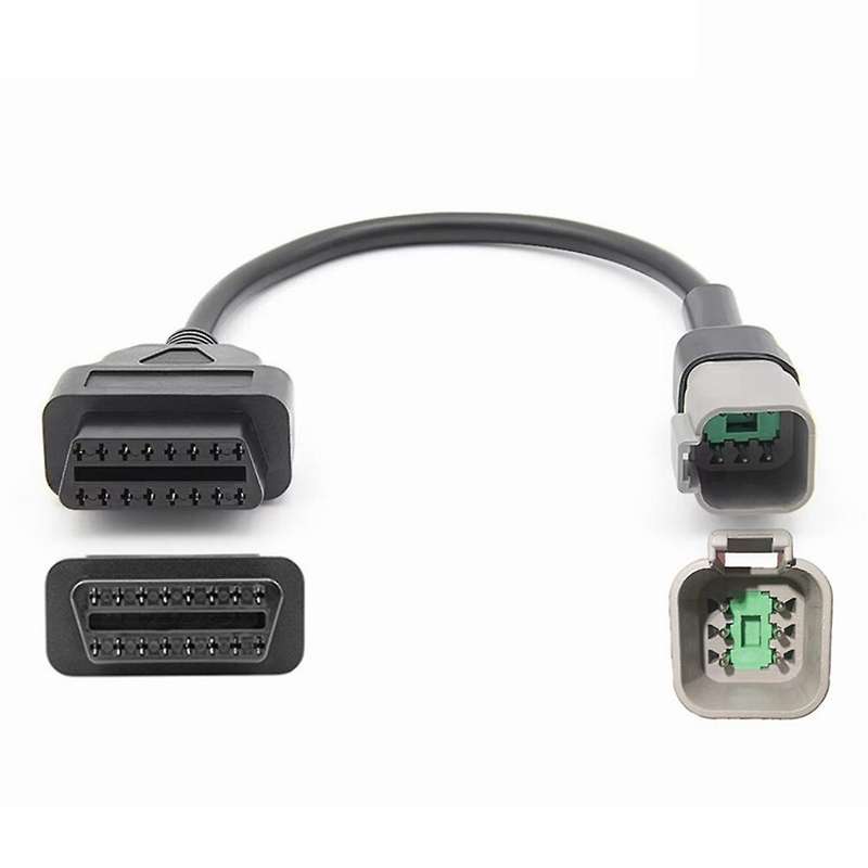 for MOTO UTV All-Terrain Vehicle 6pin Motorcycle Diagnostic Connector Cable Wire OBD2 Adapter