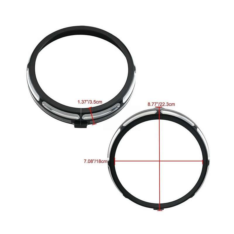 for Motorbike Conversion Head Light Lamp Cover 7 Inch Lamp Cover Head Light Lamp Trim Cover Trim Co