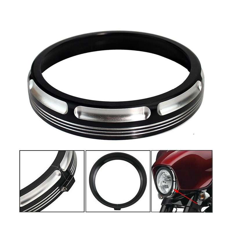 for Motorbike Conversion Head Light Lamp Cover 7 Inch Lamp Cover Head Light Lamp Trim Cover Trim Co