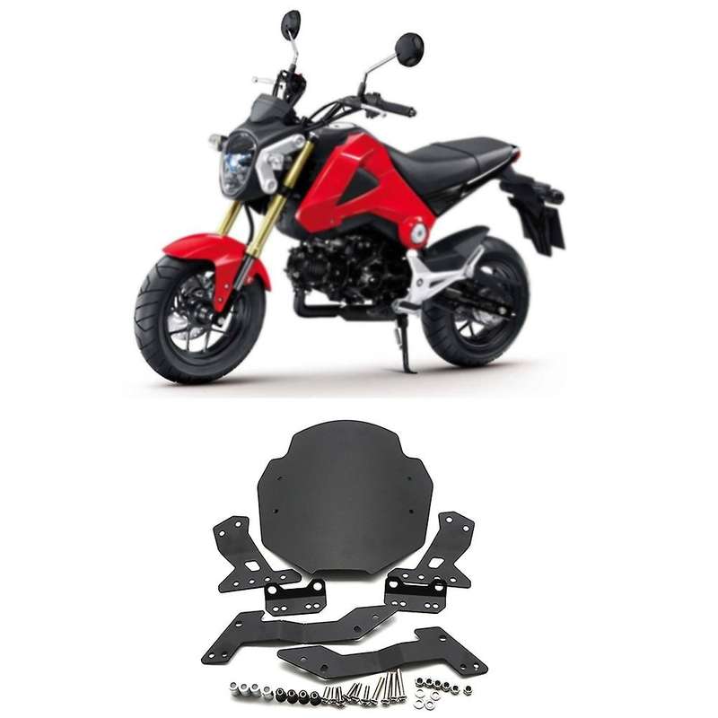 for MSX125 MSX125SF 2013-2020 Windscreen Windshield Shield Screen with Bracket