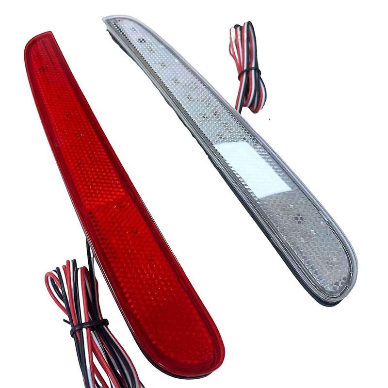 for NBOX 2023-2024 Car LED Rear Bumper Light Rear Fog Lamp Parking Warning Light Reflector Taillight