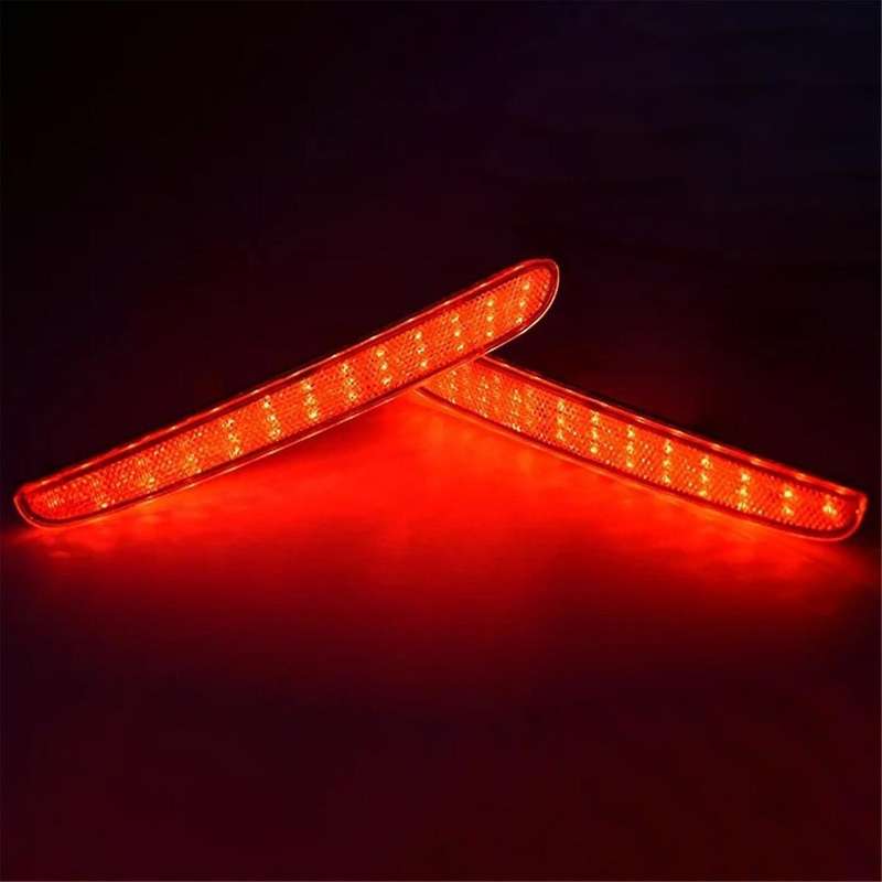 for NBOX 2023-2024 Car LED Rear Bumper Light Rear Fog Lamp Parking Warning Light Reflector Taillight