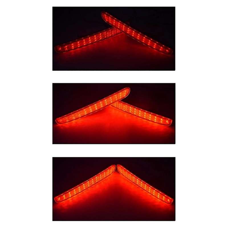 for NBOX 2023-2024 Car LED Rear Bumper Light Rear Fog Lamp Parking Warning Light Reflector Taillight