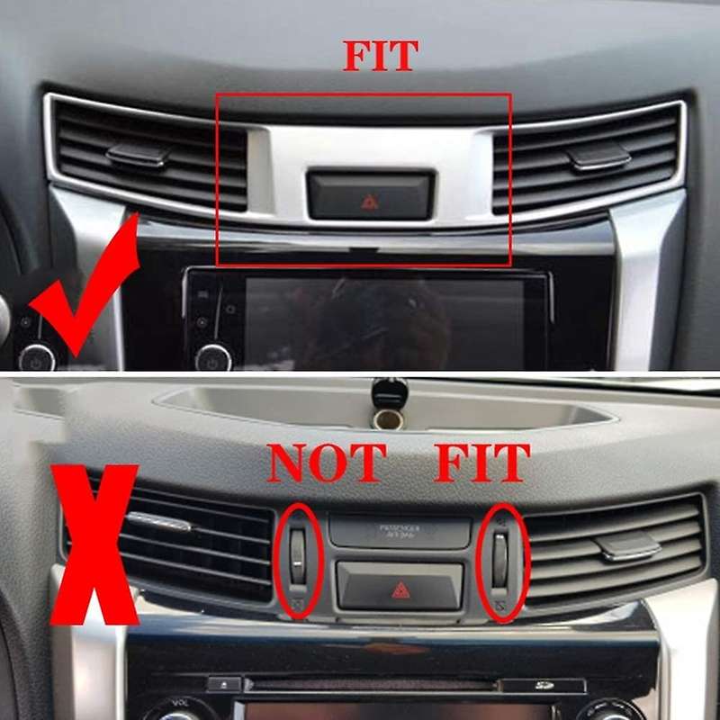 for Navara Np300 2016-2021 Car Control Conditioning Outlet Vent Frame Cover Trim Sticker Accessorie