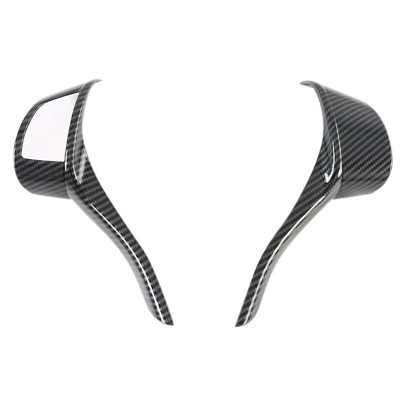 for Navara NP300 2016-2021 Carbon Fibre Car Steering Wheel Panel Button Cover Trim Decorative Sticke
