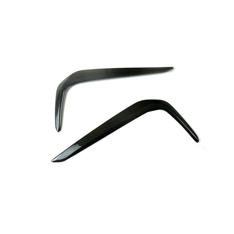 for New 5 Series G30 G38 Front Fog Light Trim Front Bar Upper Wrap Angle Wind Knife Carbon Fibre
